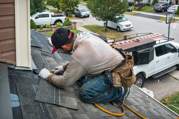 Professional Roofing technician working in Kendall Park, NJ